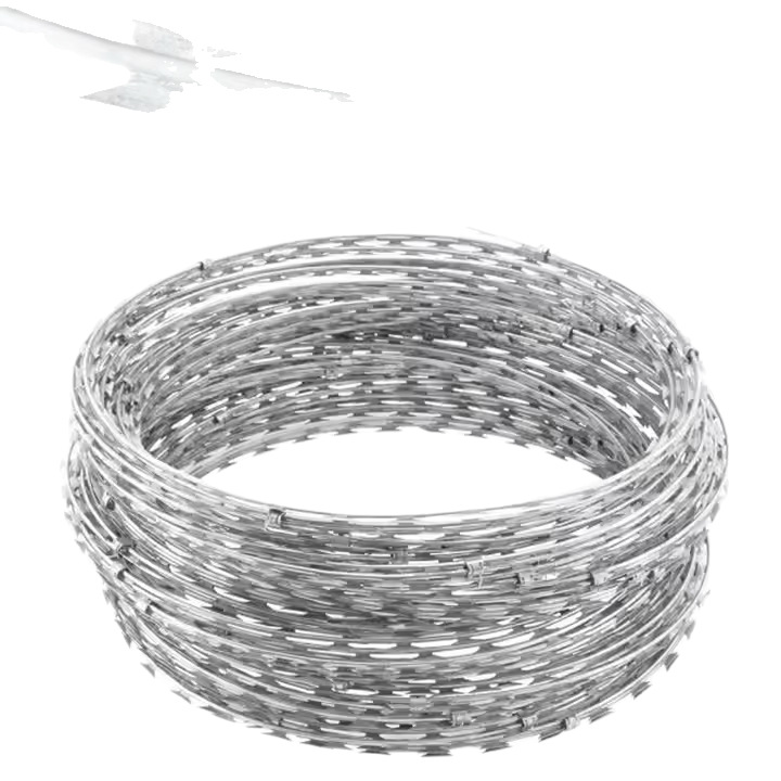 Hot-Dip Galvanized Barbed Wire Manufacturer Stainless Steel Rolling Cage Prison Anti-Climbing Steel Wire Barbed Wire Blade Barbed Wire Anti-Theft Net