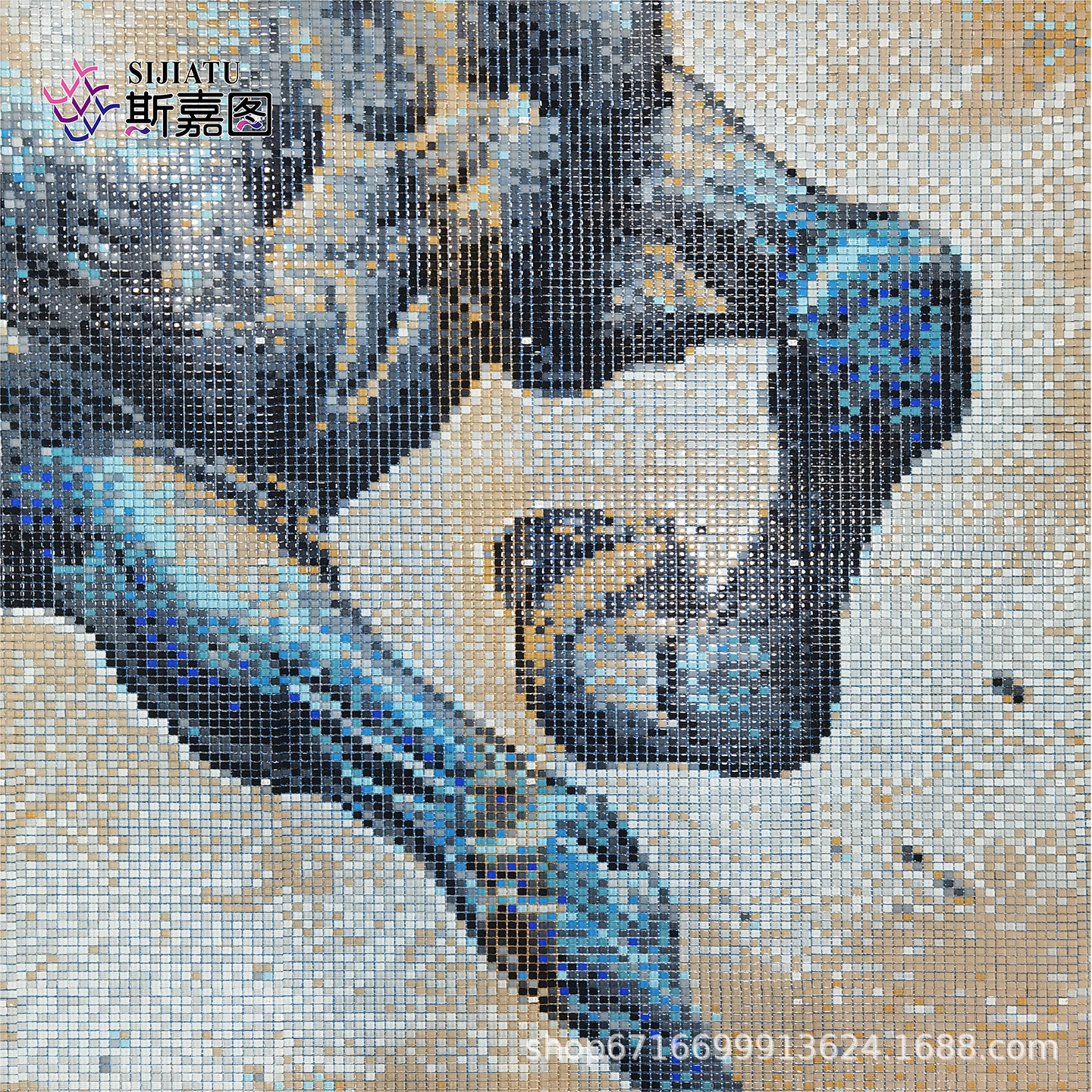 Horse Puzzle 10 Crystal Mosaic Paving Building Exterior Wall Mural Clip Art Square Ice Porcelain Jade Discount Color