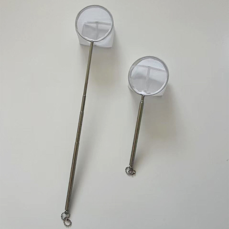 3D fishing net fishing 8*8cm retractable small fishing aquarium supplies ornamental fish hand-written fishing net manufacturers