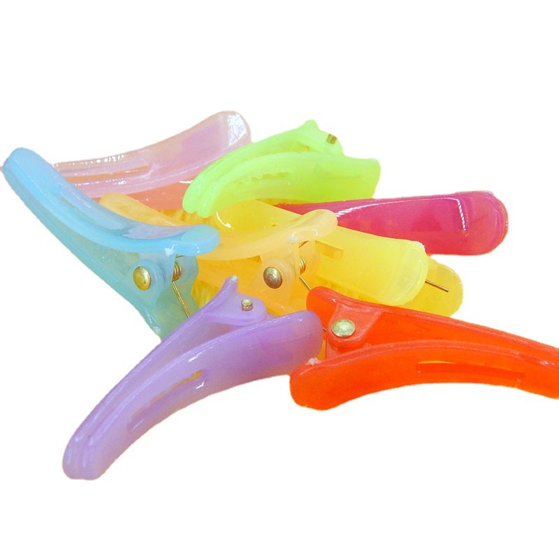 Candy Colorful Small Hair Clip Small Black Duckbill Clip Colorful Translucent Crocodile Clip 3.5cm Kidsren's Plastic Hair Clip