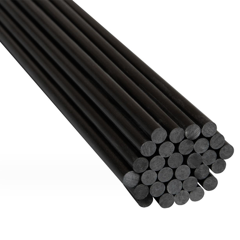 Solid carbon fiber rod manufacturers supply good straightness high temperature resistant high strength carbon fiber round rod
