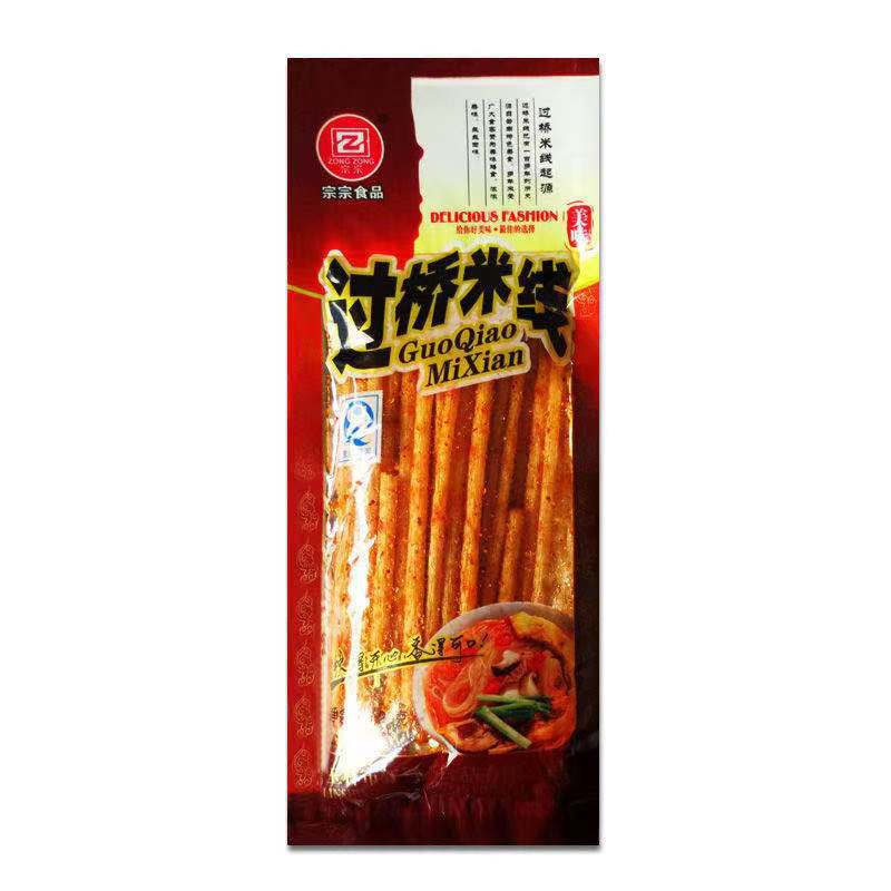Zongzong food cross bridge rice noodles spicy strips 8090 s childhood nostalgic gluten flavor long spicy slices snack vegetarian snack
