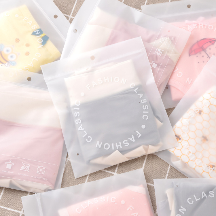 Thickened Eva Frosted Underwear Packaging Bag, High-End Unisex Independent Bag, Self-Sealing Bag, Can Add Logo for Underwear