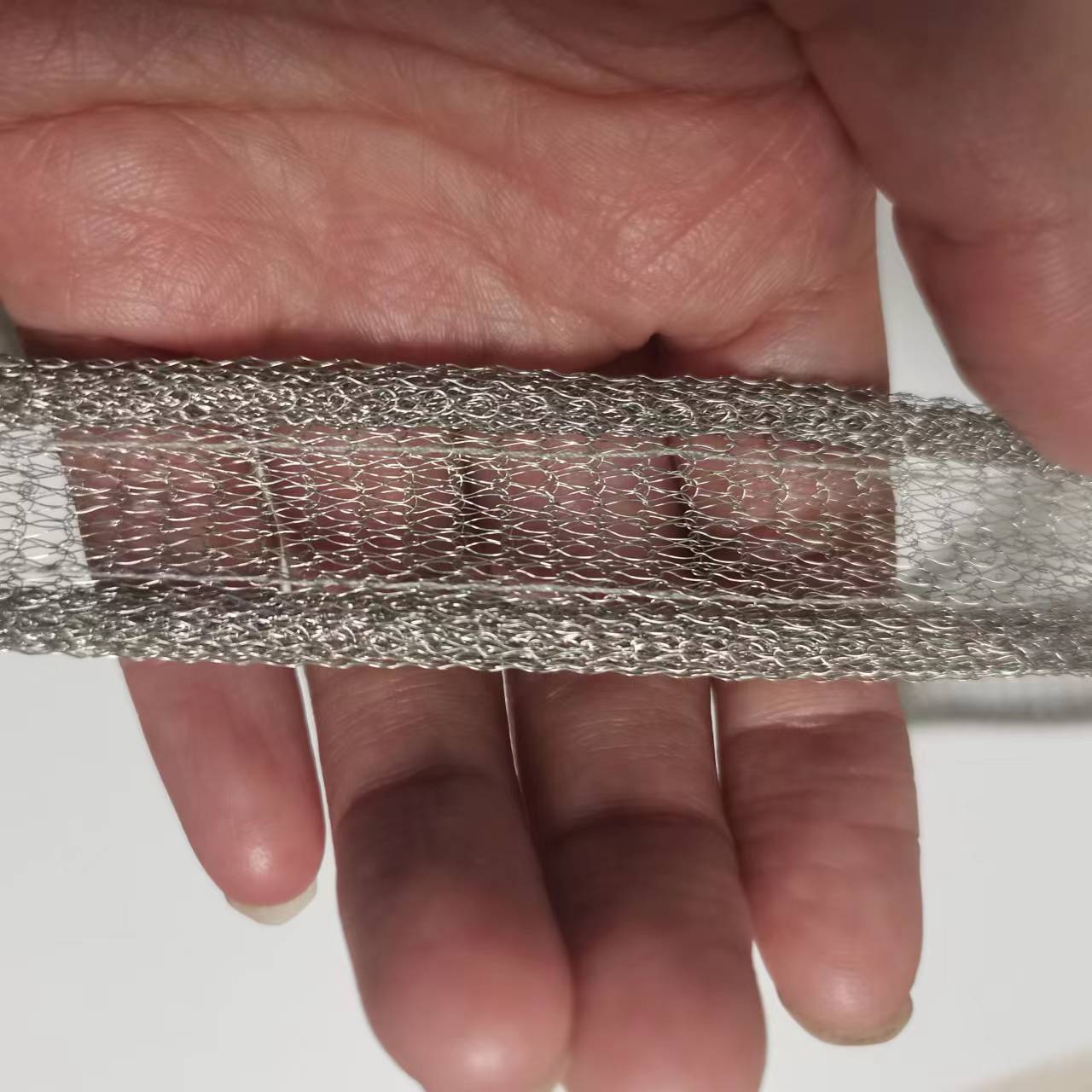 Double P-Type Electromagnetic Shielding Strip Double-Core Shielding Pad Metal Mesh Shielding Strip Tinned Copper-Clad Steel Pad