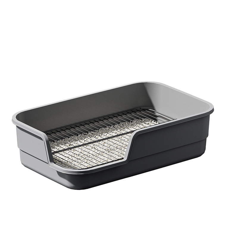 Dog toilet oversized anti-splash oblique mouth high fence small dog flat dog toilet anti-urine splash pet supplies