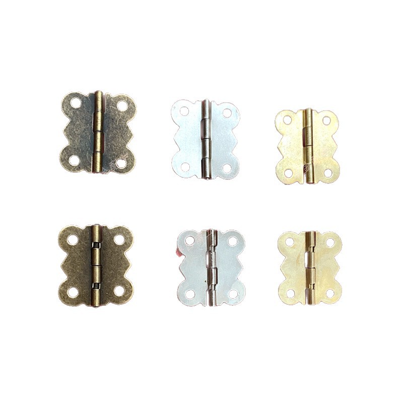 Gift Box Hardware Accessories Lace Butterfly Hinge Wooden Box Jewelry Box Small Hinge Hinge Packaging Box Folding Direct Sales