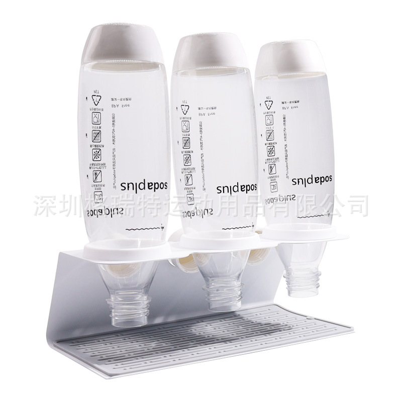 New Black White Three Hole Soda Bottle Drain Rack With Plastic Ring Soda Bottle Rack sodastream Bottle Rack