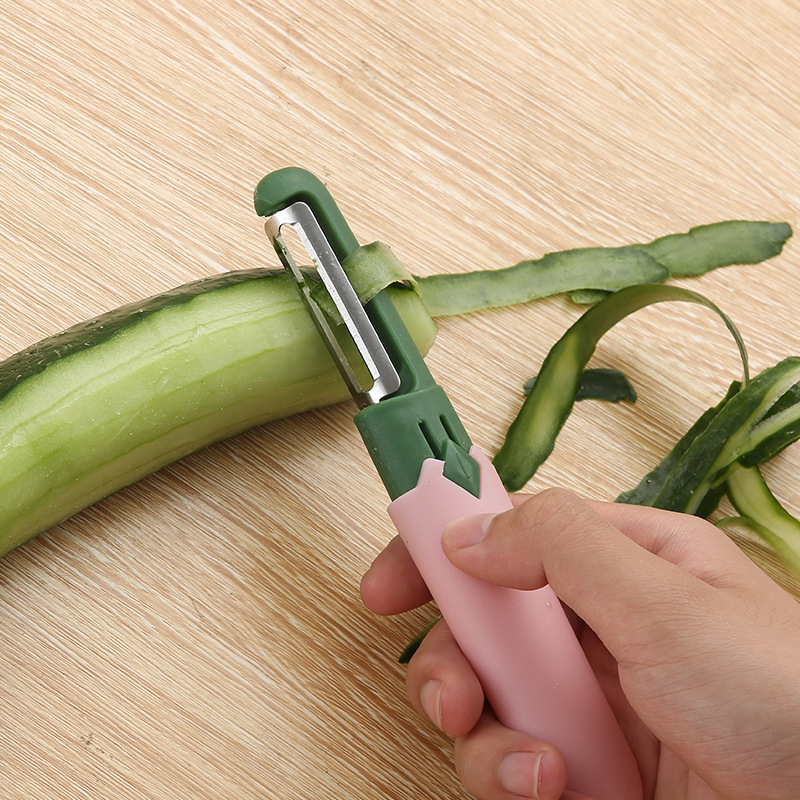 Two-In-One Fruit Knife, Portable Double-Headed Peeling and Dicing Multi-Functional Peeling Knife, Home Dormitory Office for Cutting Fruits