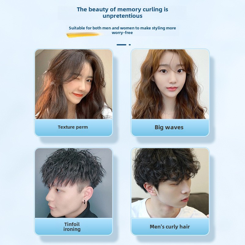 Puyan Foam Hair Wax 450ml Curly Hair Moisturizing Fluffy French Perm Mousse Bubble Elastin Women's Hair Gel Styling