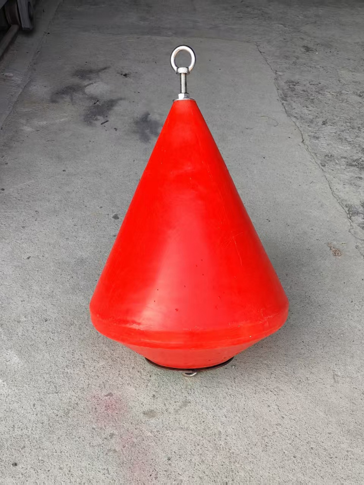 Предупреждающий буй для инженерного строительства в реке, ночной солнечный свет для моря, навигационный буй