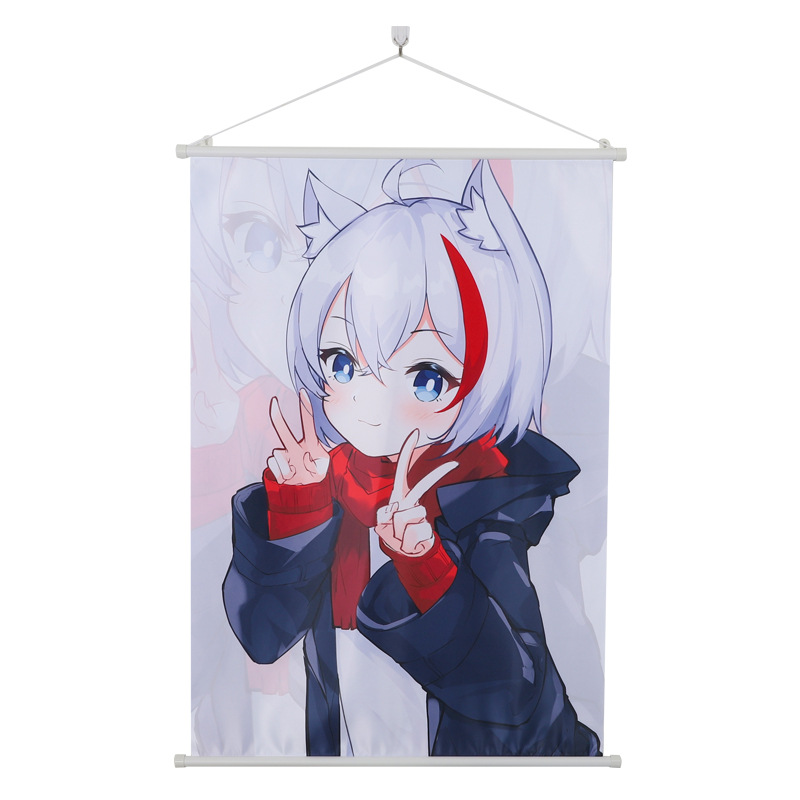 Cross-Border Decorative Paintings, Animation Scroll Hanging Paintings, Customized Animation Two-Dimensional Peripheral Cloth Paintings, Factory Wholesale and Delivery