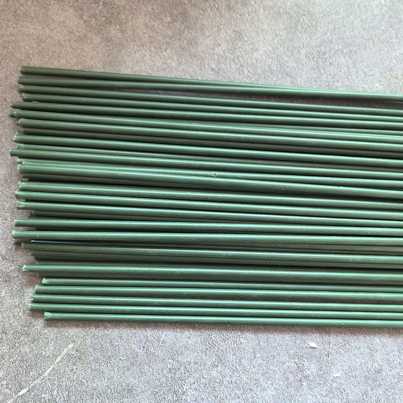 No. 2 Plastic-Coated Wire Flower Stem Wholesale Artificial Flower Fake Flower Rose Flower Stem Flower Branch DIY Handmade Flower Accessories