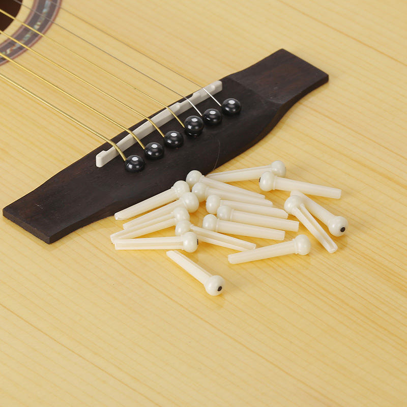 Folk wood guitar string nail fixed string cone black white fixed string nail piano nail tail nail string press ukulele string column