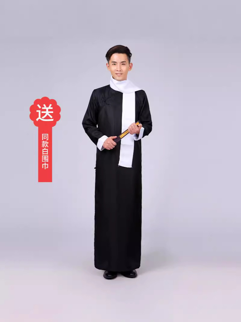 cross talk costume gown allegro costume gown gown of the republic of china gown for young students men's robe chinese mandarin jacket