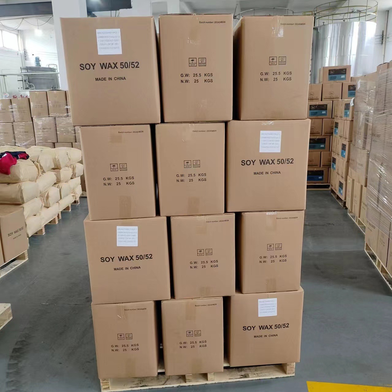 Wholesale 52 Degree Soy Wax Vegetable Oil Soy Wax 25kg Carton Packaging