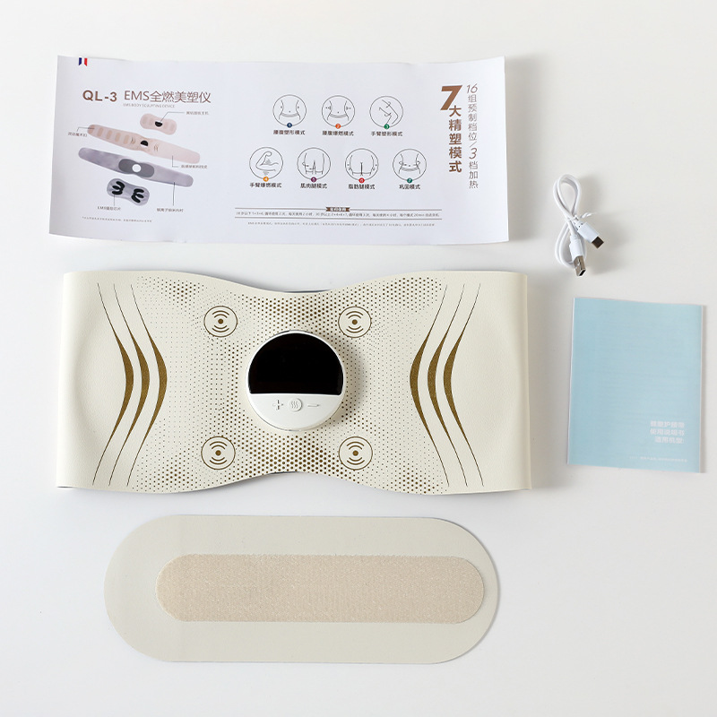 Factory Direct Supply Ems Massage Belt Brand New Full-Body Burning Mesotherapy Device Fitness Massager Hot Compress Sweat-Shaping Magic Tool