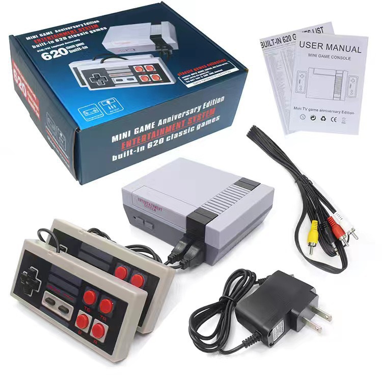 Cross-border cable NES620 game machine classic nostalgic double play retro home TV screen FC red and white machine