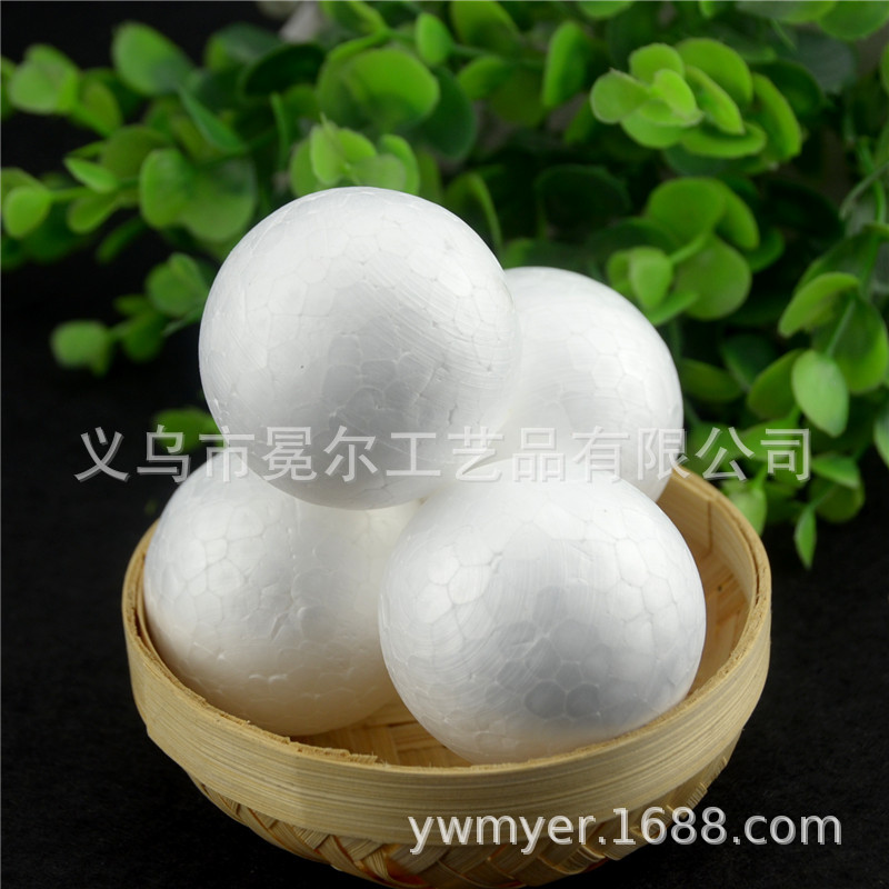 Factory Direct Supply of Styrofoam Foam Balls DIY Solid Styrofoam Balls for Shopping Mall Decoration and Wedding