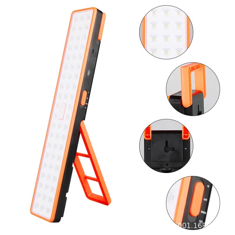 Household Vertical Lighting USB Portable LED Rechargeable Emergency Light Outdoor High Brightness Camping Camping Stall Searchlight