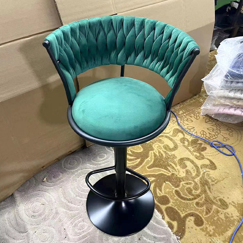 Manufacturer Customized Bar Chair Lifting and Rotating Bar Chair Home High Chair Front Desk Cashier Bar Chair Grooming Stool