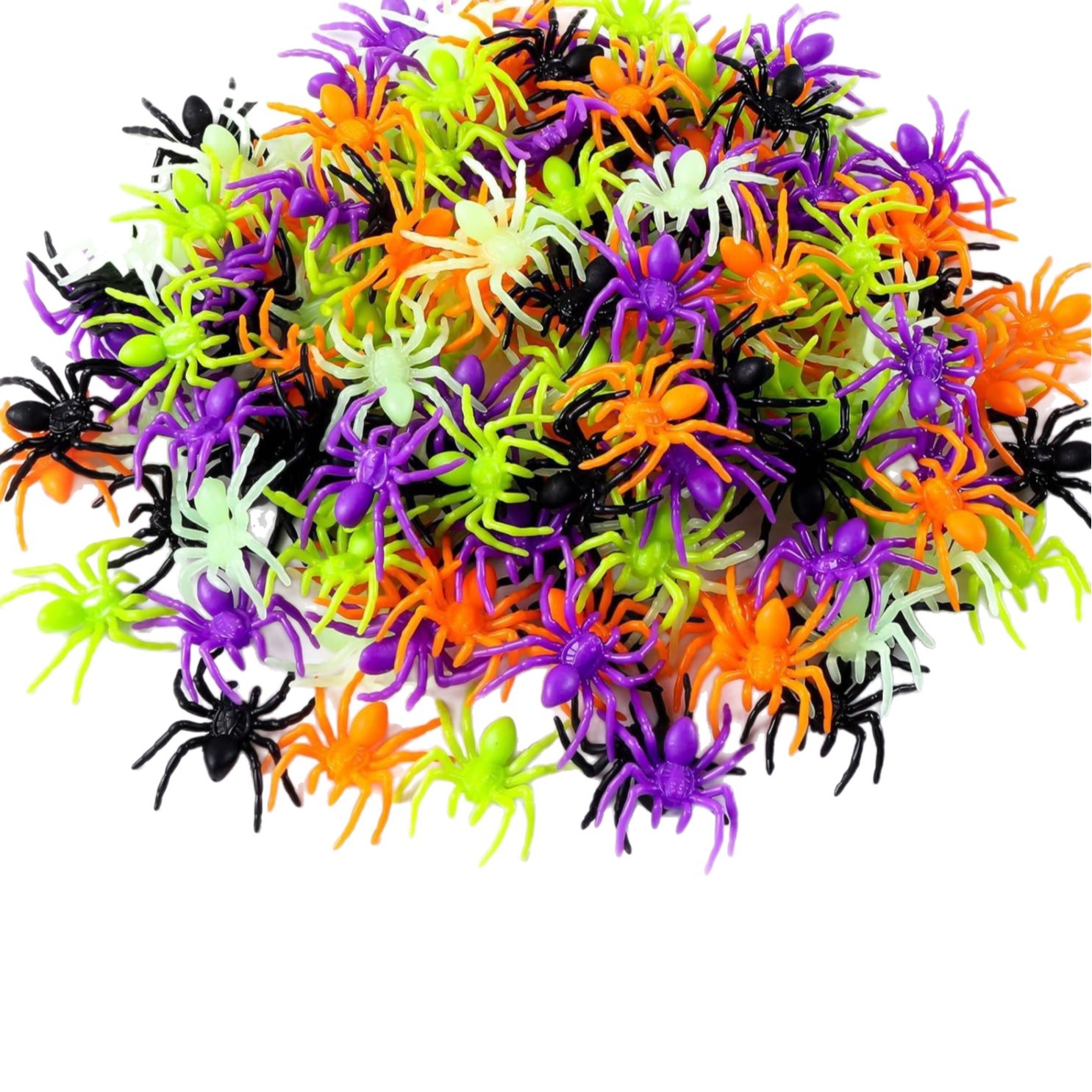 Little Spider Multi-Colored Halloween Striped Christmas Cartoon Toy 2-3cm
