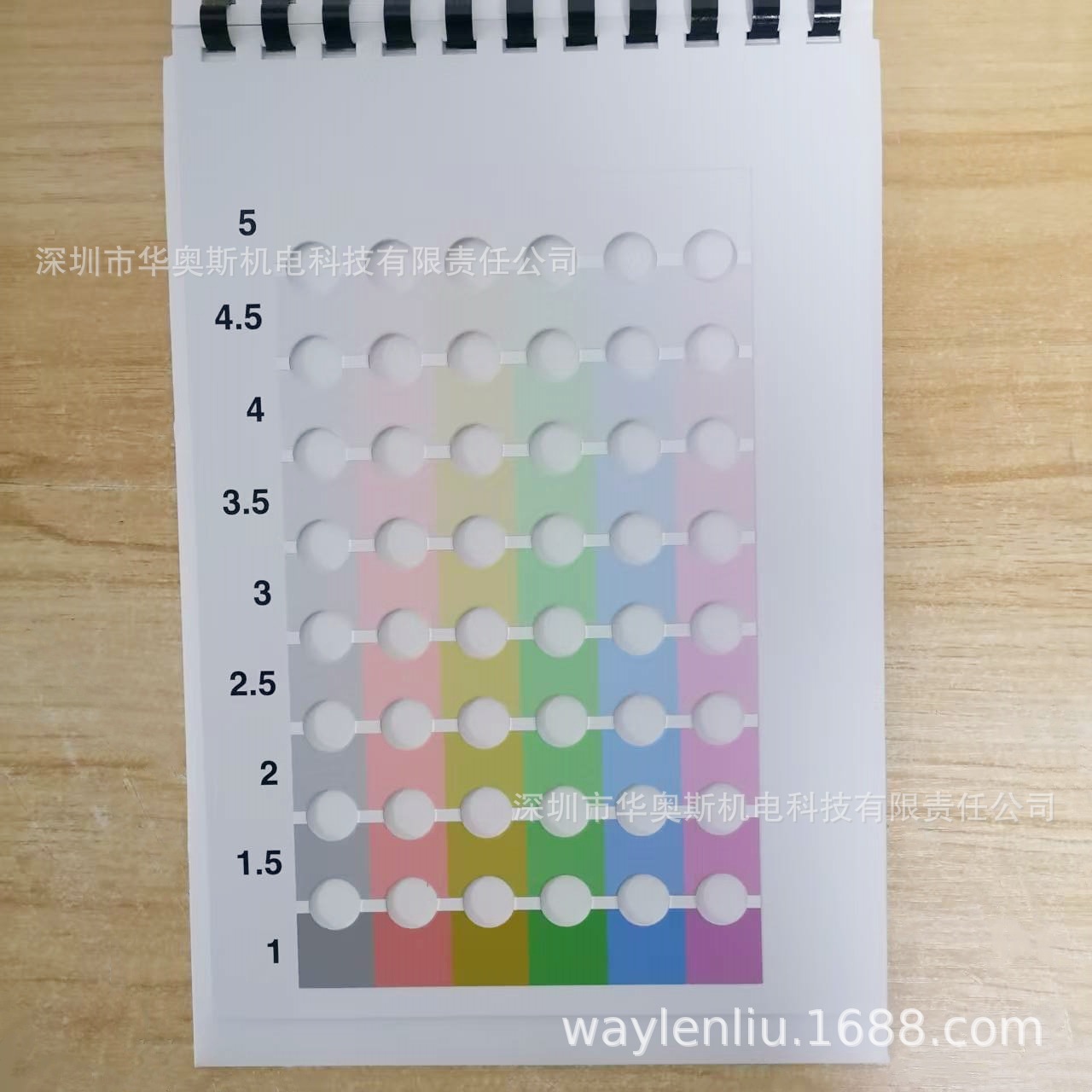 Шестицветная девятиуровневая карточка AATCC Оригинальная американская карточка цвета