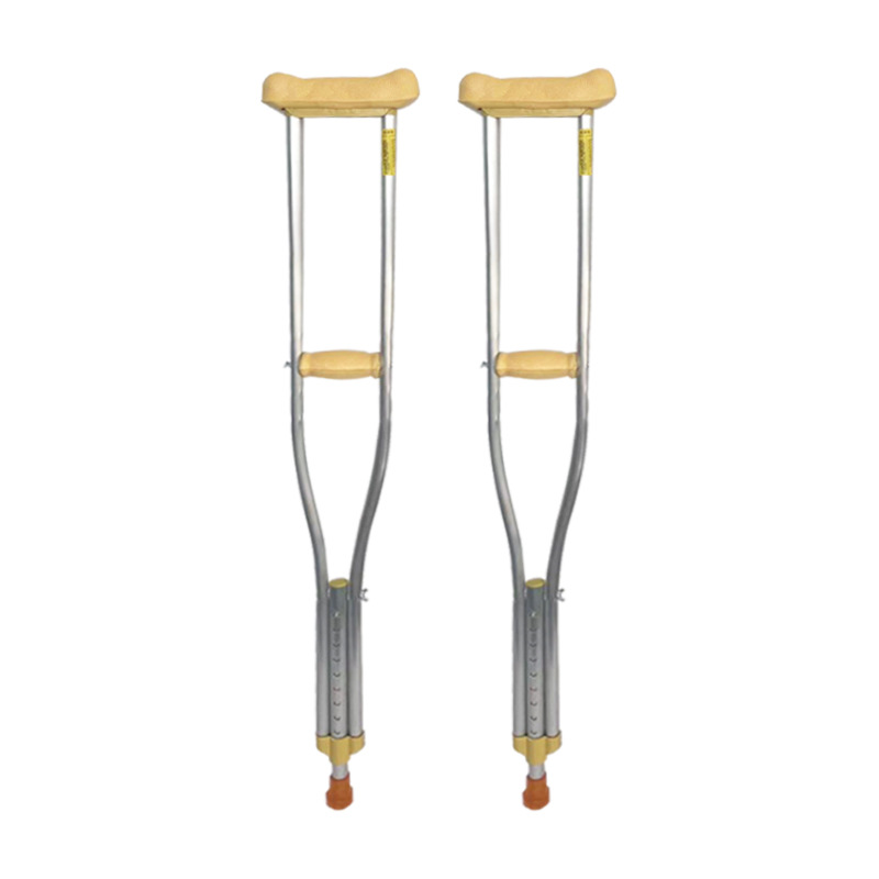Medical Crutches for Young People, Hiking Sticks for Fractures, Elderly People, Non-Slip Armpit Double Crutches, Walkers, Rehabilitation Walkers