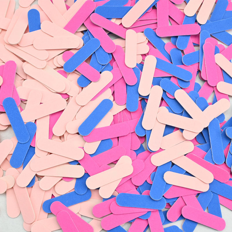 Одноразовая мини-шлифовальная полоска 5 см, цветная пилочка для ногтей, шлифовальная полоска, инструменты для ногтей