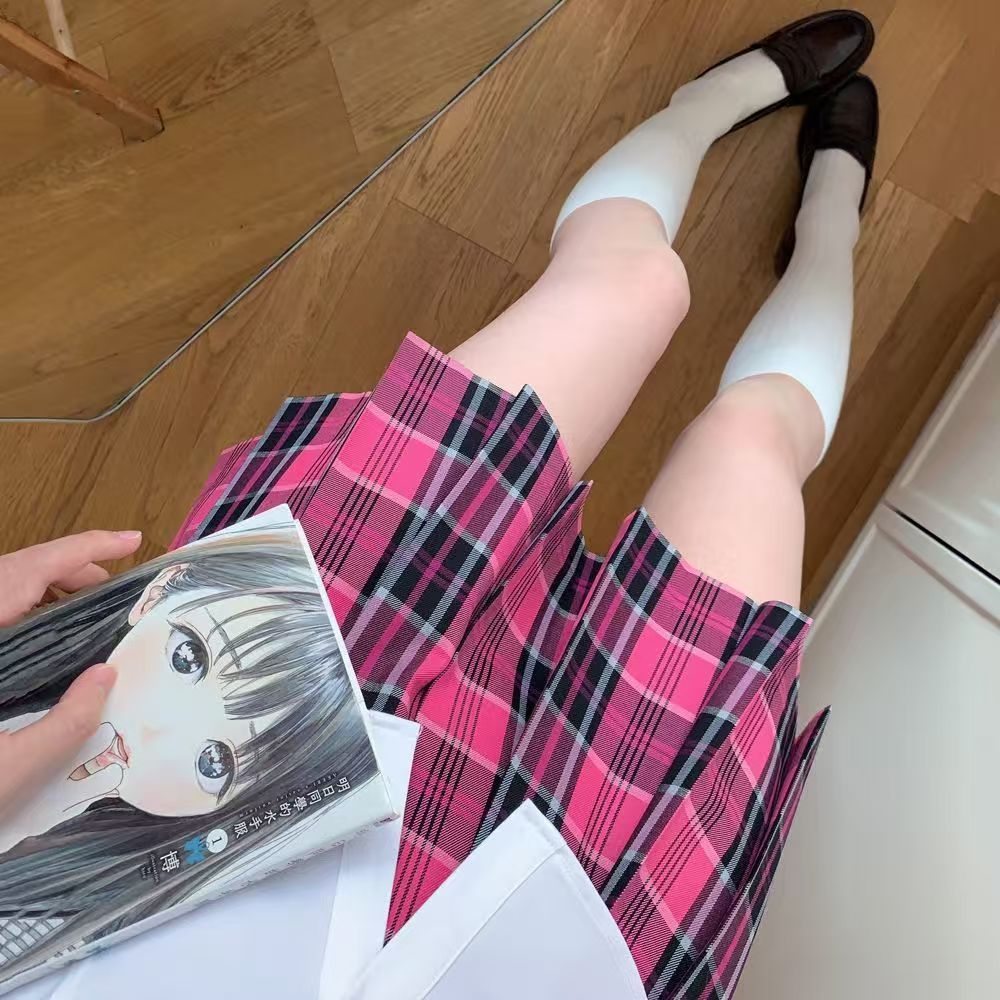 Genuine Japanese Collection JK Uniform Autumn and Winter suit Paid Skirt Campus Pleated Skirt Student Sailing Dress Full Set