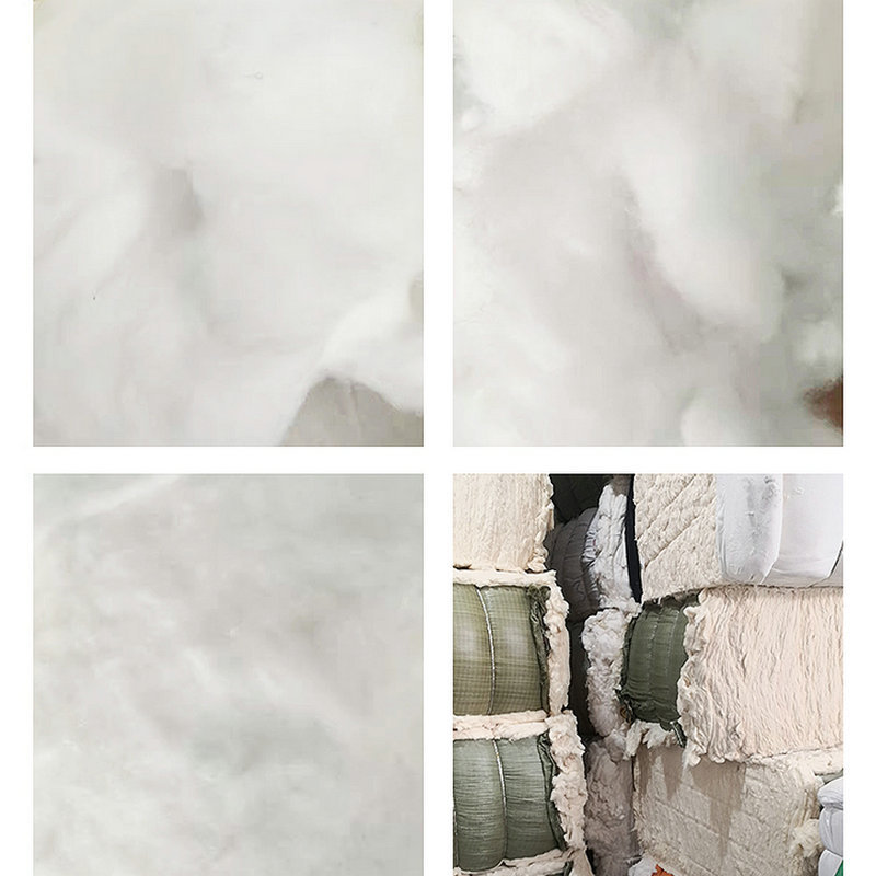 Recycled Cotton Denim Yarn for Gloves Yarn Recycled Cotton White Bleached Cotton Recycled Polyester Yarn Cotton Wholesale