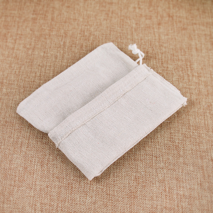 [Shop selling] Cotton and linen sturdy and durable bag drawstring bag flour canvas jewelry linen millet cloth bag