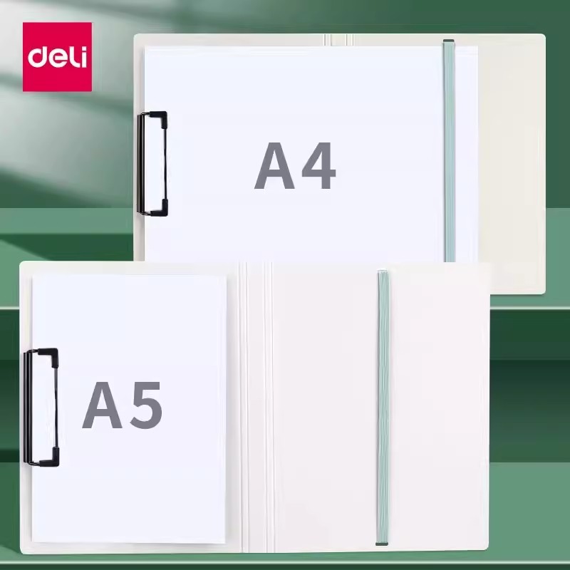 Deli NS177 a5 folder a4 folded folding board folder file contract folder storage student folder office