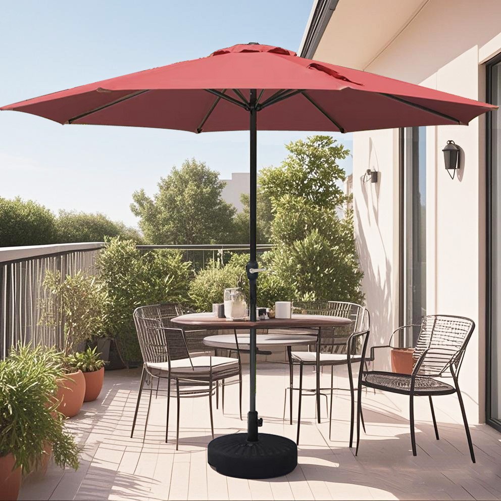 Outdoor Parasol, Open-Air Courtyard Umbrella, Garden Cafe, Villa, Leisure Outdoor Balcony, Home Outdoor Center Column Umbrella