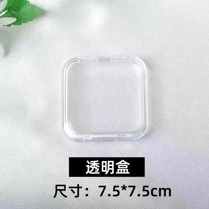 Wearing a packing box storage box square transparent simple nail art display box special box manufacturers wholesale
