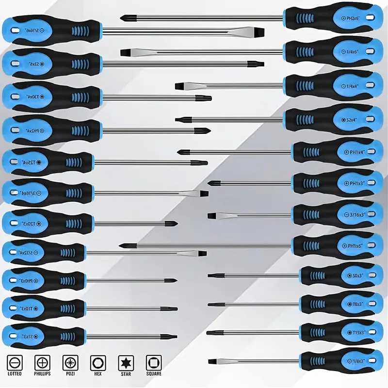 Factory Direct Sales, Labelable, 118-Piece Magnetic Screwdriver Set with Plastic Rack, Multi-Functional Industrial-Grade Screwdriver
