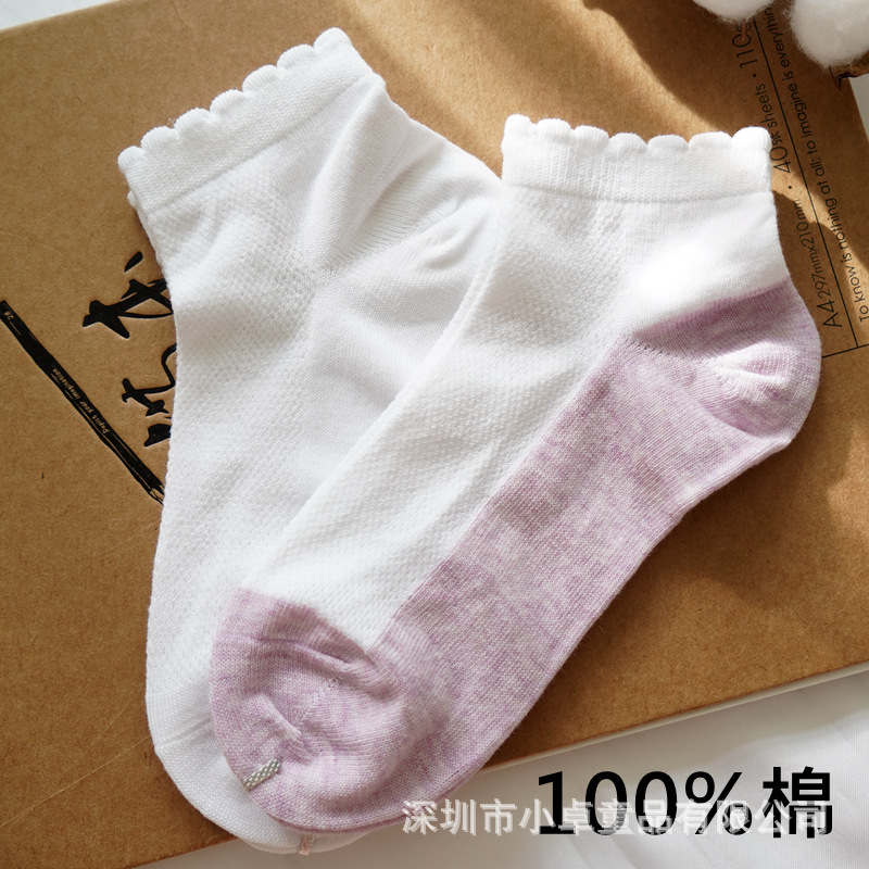 Оптовые детские носки белые тонкие весенние и осенние сетчатые носки для девочек
