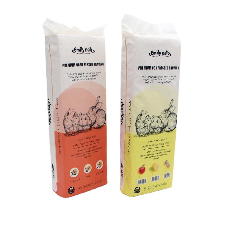 Emily Hamster Wood Shavings Wholesale, Low Dust, Easy to Clean, Suitable for Small Animals, 1kg Pine/Birch Wood, Suitable for Small Pets