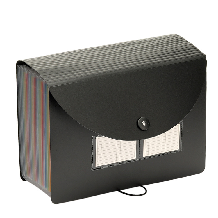 Explosive spot 24 grid telescopic rainbow liner organ bag folder A4 multi-layer classification file package