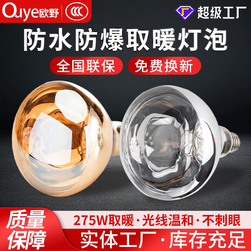 Лампа для обогрева ванной водонепроницаемая взрывобезопасная для домашнего декора