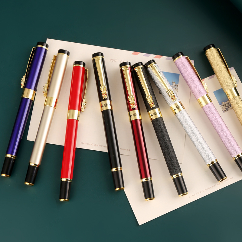 永生钢笔三件套高颜值男女生成人办公礼盒宝珠签字水笔金属钢笔
