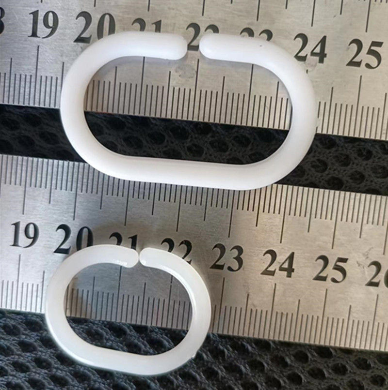 Shower Curtain Hooks Shower Curtain Buckle Curtain Accessories C- shaped Open Hook Bed Curtain Plastic Accessories Student Net Accessories Mosquito Net