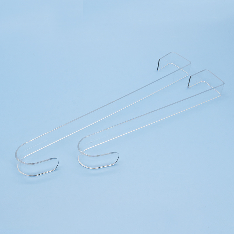 Transparent Simple Hooks, Nail-Free Door Back Hooks, Storage Hooks, Bedroom Room Plastic Clothing Hooks