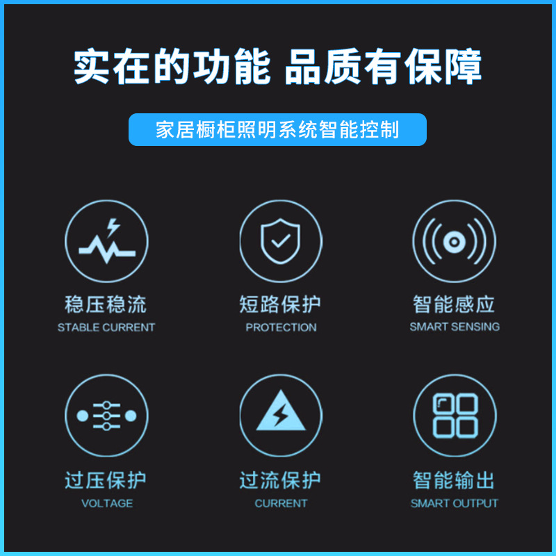 Led External Cabinet Wardrobe Light Sensor Switch Wire-Free Box Sensor Human Body Hand Scan Touch Door Control Sensor