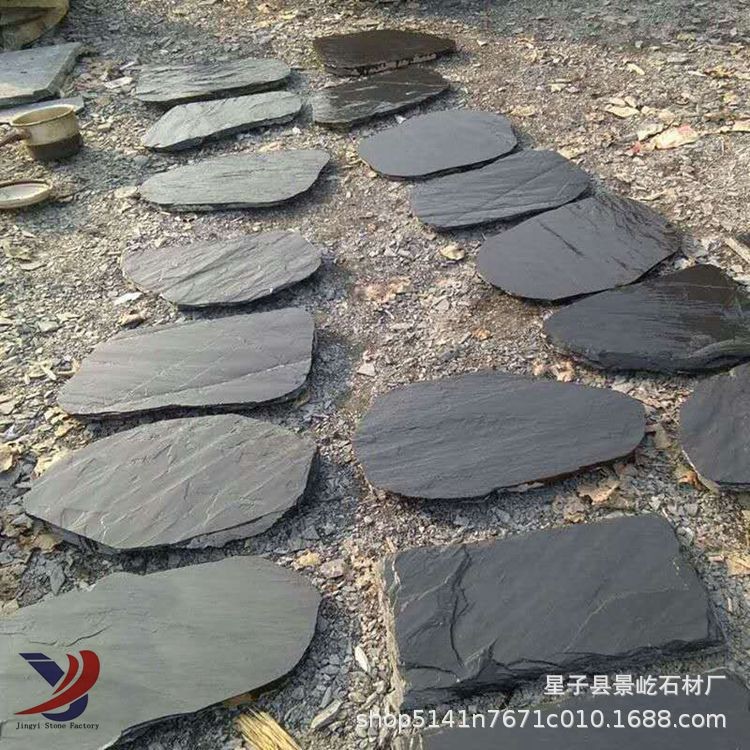 Irregular Stepping Stones Made of Bluestone for Garden Courtyard Paving, Non-Slip Mat for Garden Lawn, Cultural Stone