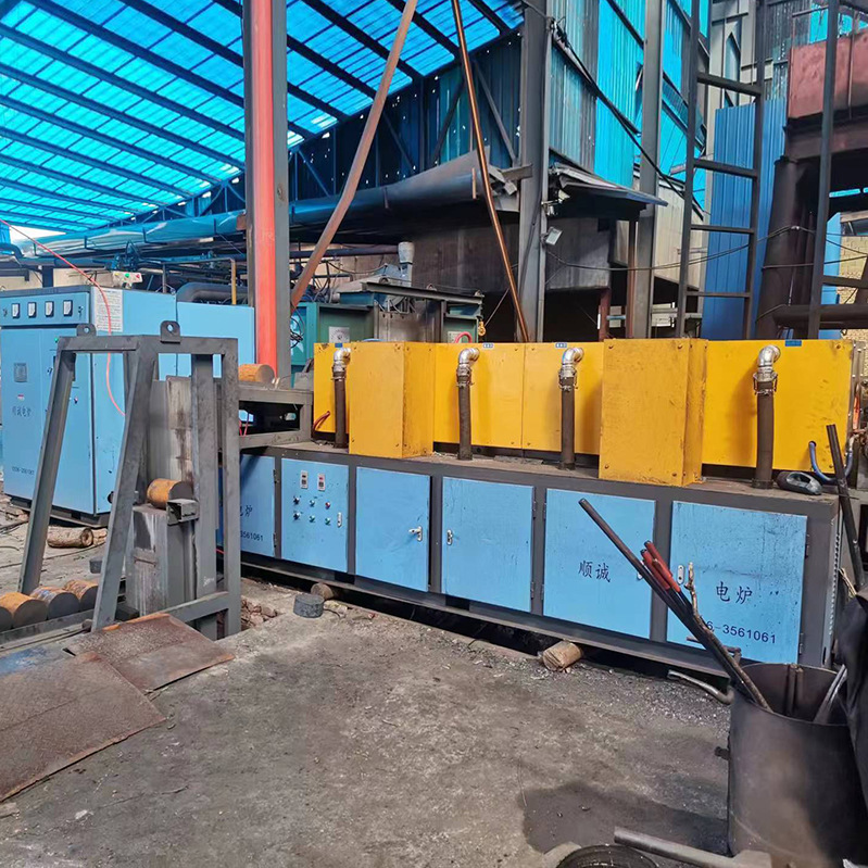 Manufacturer Produces Large and Small Medium Frequency Induction Forging Electromagnetic Iron Heating Equipment Round Steel Medium Frequency through Heating Electric Furnace