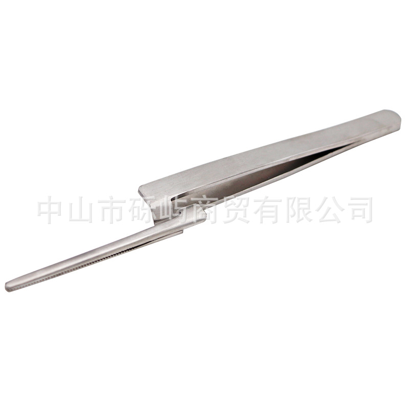 Straight Head Stainless Steel Bite Paper Tweezers for Adjusting Bite, Convenient Bite Paper Holding Tweezers
