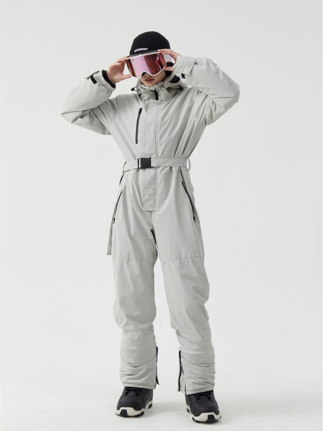 Women's Ski Suit One-Piece Winter Warm Double-Board Thickened Outdoor Men's Ski Jacket Snowboard Pants Equipment