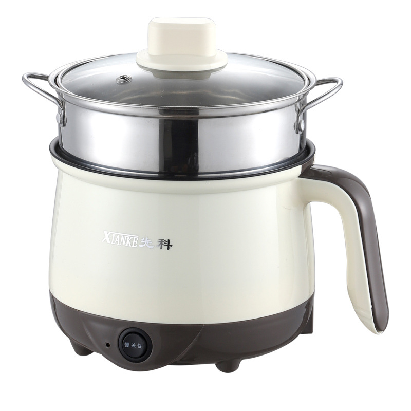 Multifunctional Electric Cooking Pot Dormitory Steaming and Cooking All-In-One Cooking Pot Small Electric Hot Pot Electric Hot Pot Non-Stick Pot Electric Wok