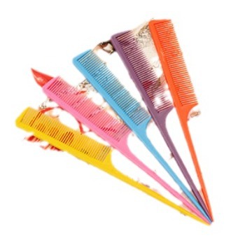Factory direct selling hot comb pointed tail comb solid color hair comb pick hair long tail comb spot wholesale