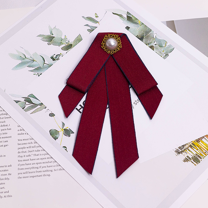 JK Bow Tie Student Shirt Accessories Women's Professional Work Clothes Shirt Collar Flower Business Black Small Tie Bow